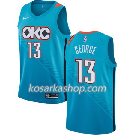Dres Oklahoma City Thunder Paul George 13 Nike 2018-19 City Edition Plava Swingman